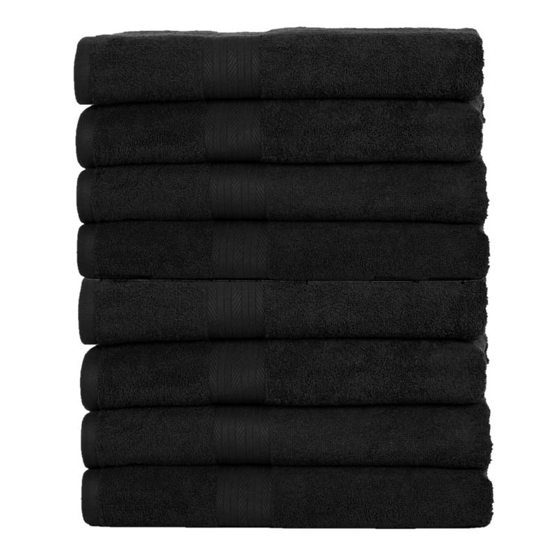 Decorative black sales hand towels